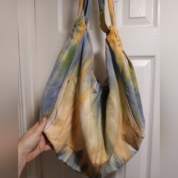 Lucky BRAND vintage Multicolor Tie-Dye Women's Bag Hobo Canvas - Picture 4 of 7